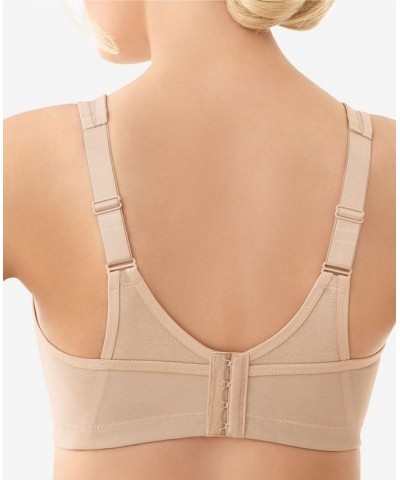 Women's Full Figure Plus Size MagicLift Active Wirefree Support Bra Brown $25.78 Bras