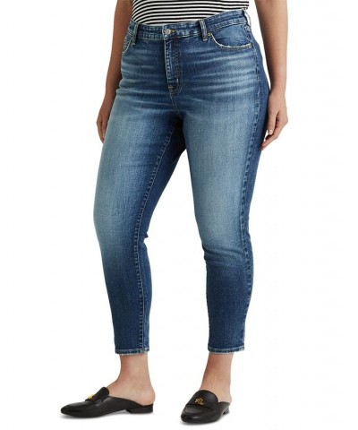 Plus-Size High-Rise Skinny Ankle Jeans Legacy Wash $40.00 Jeans