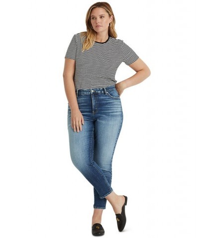 Plus-Size High-Rise Skinny Ankle Jeans Legacy Wash $40.00 Jeans