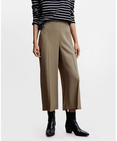 Women's High-Waist Palazzo Pants Tan/Beige $26.40 Pants