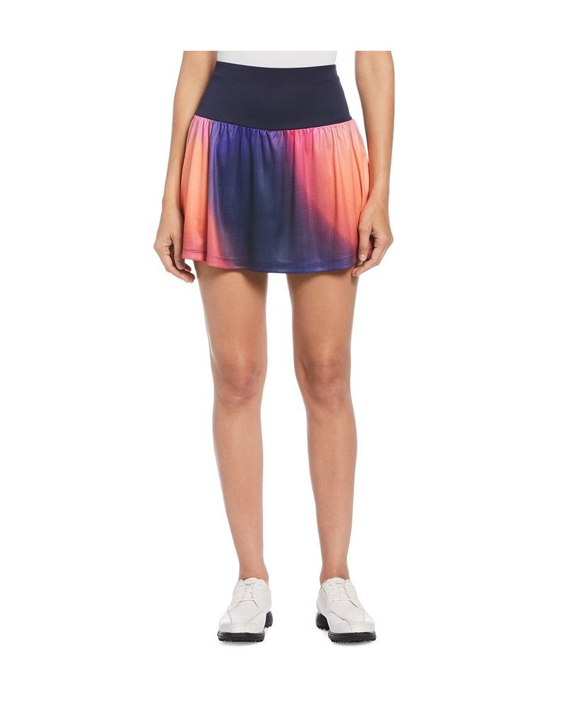 Women's Digitized-Ombré-Print Golf Skort Peacoat $24.64 Skirts