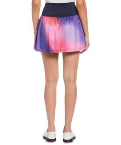 Women's Digitized-Ombré-Print Golf Skort Peacoat $24.64 Skirts