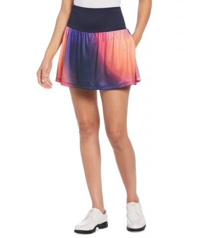 Women's Digitized-Ombré-Print Golf Skort Peacoat $24.64 Skirts