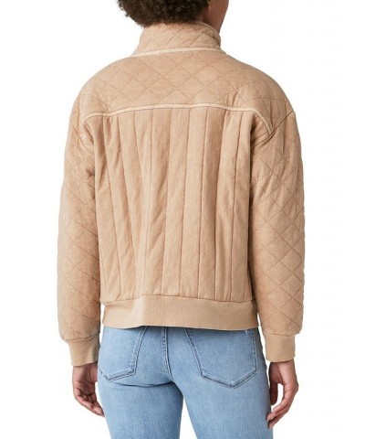 Women's Quilted Zip-Up Jacket Tan/Beige $79.50 Jackets