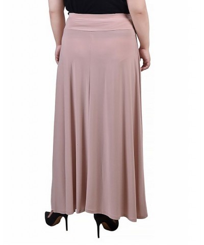 Plus Size Maxi with Sash Waist Tie Skirt Doeskin $15.05 Skirts