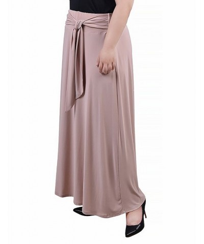 Plus Size Maxi with Sash Waist Tie Skirt Doeskin $15.05 Skirts