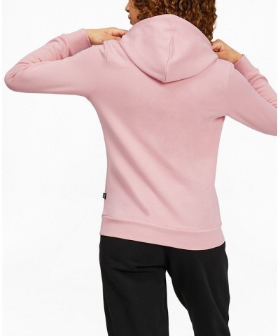 Women's Essentials Logo Fleece Sweatshirt Hoodie Pink $20.72 Sweatshirts