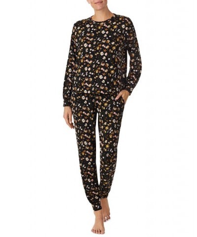 Women's Brushed Sweater Jersey Pajamas Set Minx $24.99 Sleepwear