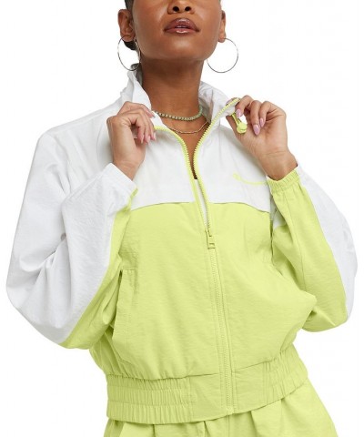 Women's Water-Repellent Full-Zip Jacket Green $32.25 Jackets