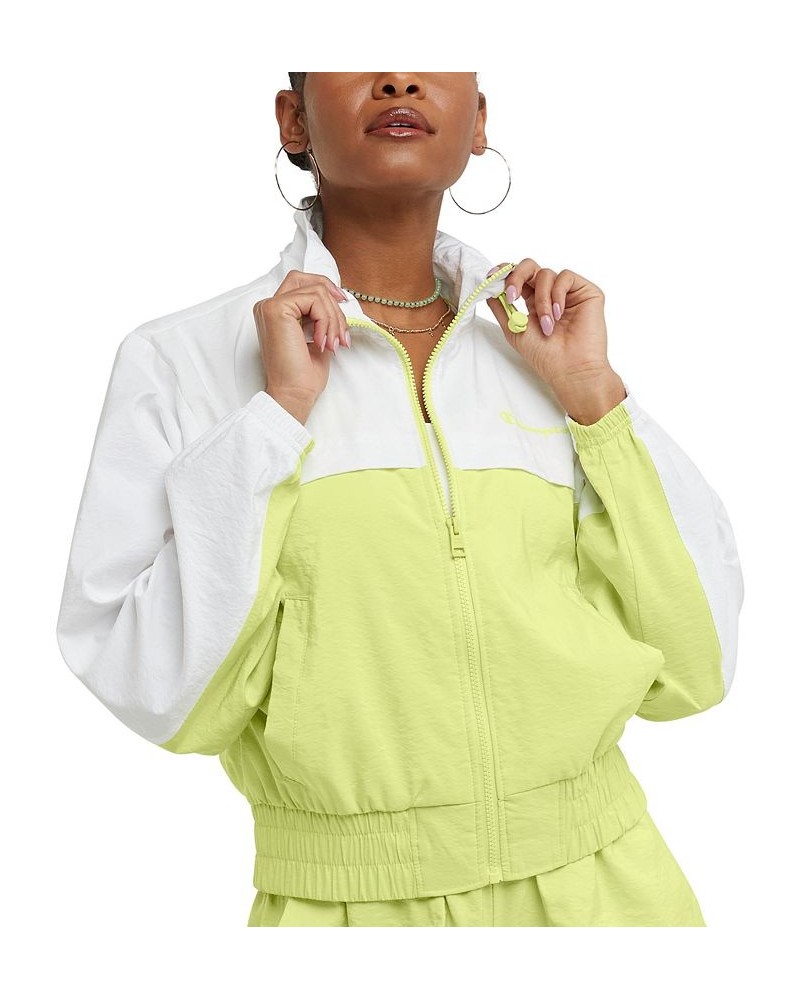 Women's Water-Repellent Full-Zip Jacket Green $32.25 Jackets