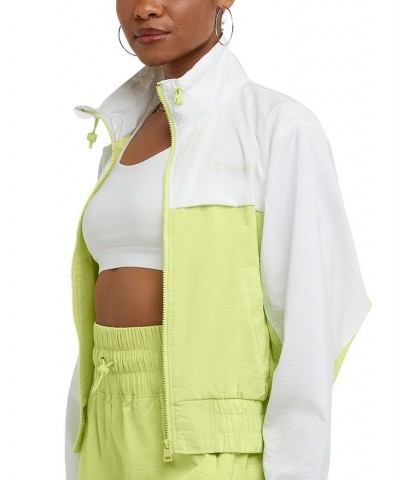 Women's Water-Repellent Full-Zip Jacket Green $32.25 Jackets