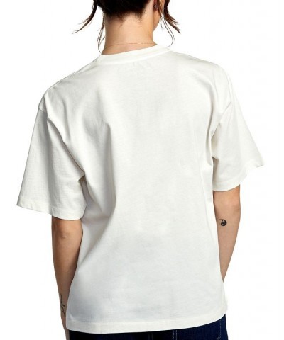 Juniors' Terrarium Anyday Cotton Short-Sleeve T-Shirt Vintage White $25.50 Tops