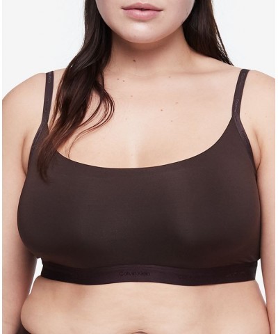 Women's Plus Size Form To Body Unlined Bralette QF6821 Spruce $16.06 Bras