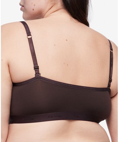 Women's Plus Size Form To Body Unlined Bralette QF6821 Spruce $16.06 Bras