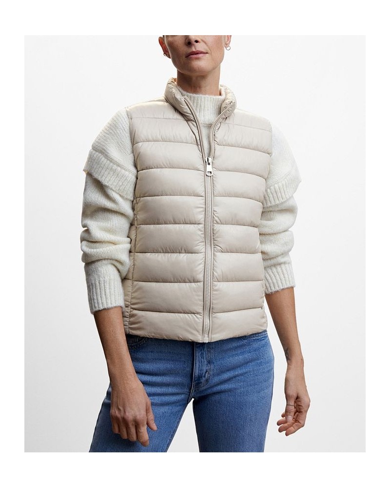 Women's Ultra-Light Quilted Gilet Gray $33.59 Jackets