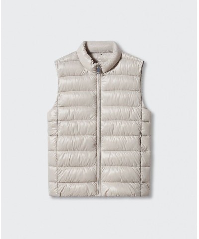 Women's Ultra-Light Quilted Gilet Gray $33.59 Jackets