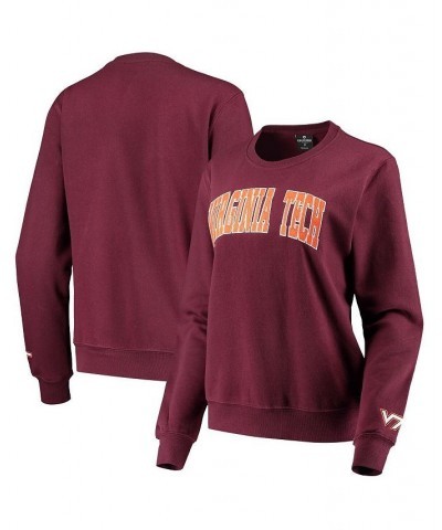 Women's Maroon Virginia Tech Hokies Campanile Pullover Sweatshirt Maroon $23.10 Sweatshirts