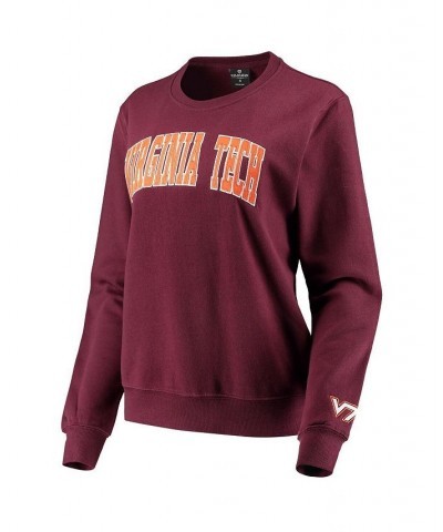 Women's Maroon Virginia Tech Hokies Campanile Pullover Sweatshirt Maroon $23.10 Sweatshirts