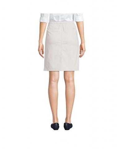 Women's Mid Rise Elastic Waist Pull On Knockabout Chino Skort Light stone $31.37 Skirts