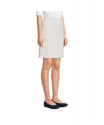 Women's Mid Rise Elastic Waist Pull On Knockabout Chino Skort Light stone $31.37 Skirts