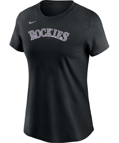 Women's Charlie Blackmon Black Colorado Rockies Name Number T-shirt Black $22.50 Tops