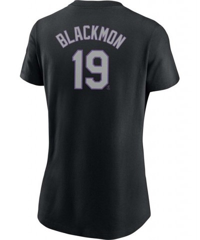 Women's Charlie Blackmon Black Colorado Rockies Name Number T-shirt Black $22.50 Tops