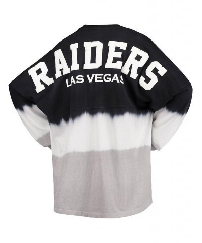 Women's Branded Black White Las Vegas Raiders Ombre Long Sleeve T-shirt Black, White $36.55 Tops