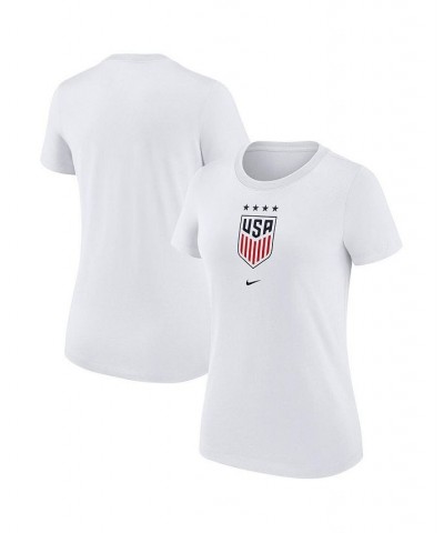 Women's White USWNT Crest T-shirt White $22.79 Tops