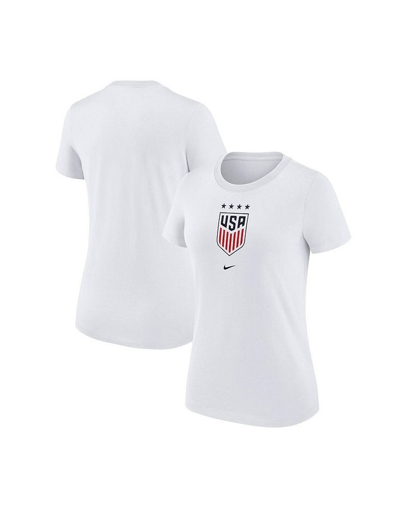 Women's White USWNT Crest T-shirt White $22.79 Tops