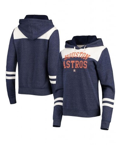 Women's Heathered Navy White Houston Astros Colorblock Tri-Blend Pullover Hoodie Heathered Navy, White $35.00 Sweatshirts