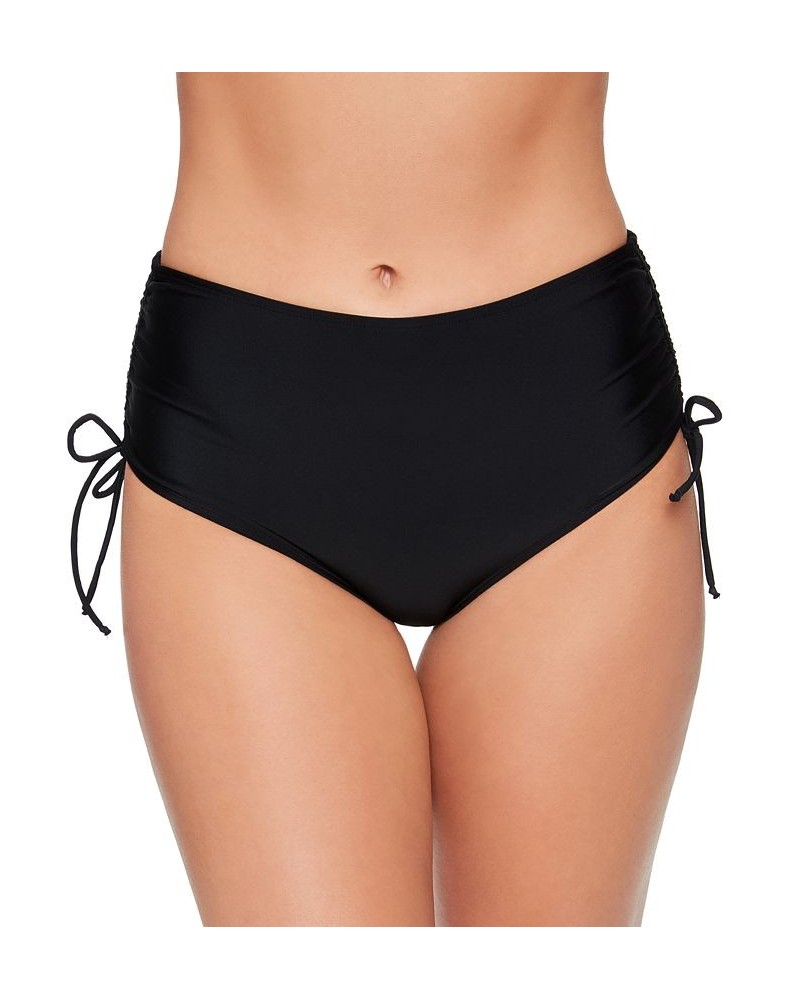 Juniors' Triangle Bikini Top & Side-Tie Bikini Bottoms Black $19.59 Swimsuits