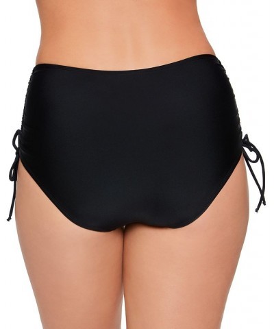 Juniors' Triangle Bikini Top & Side-Tie Bikini Bottoms Black $19.59 Swimsuits