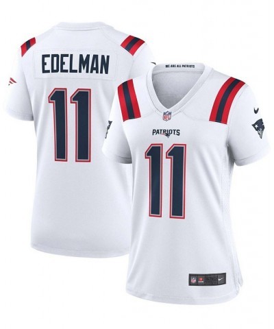 Women's Julian Edelman White New England Patriots Team Game Jersey White $61.10 Jersey