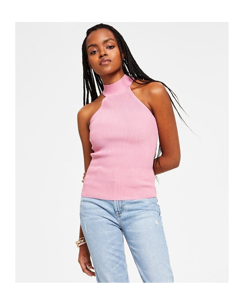 Women's Shayna Sleeveless Mock-Turtleneck Top Pink $29.67 Tops