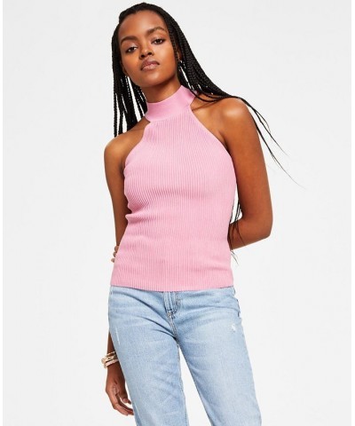 Women's Shayna Sleeveless Mock-Turtleneck Top Pink $29.67 Tops