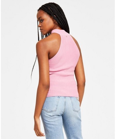 Women's Shayna Sleeveless Mock-Turtleneck Top Pink $29.67 Tops