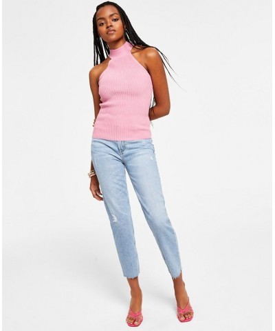 Women's Shayna Sleeveless Mock-Turtleneck Top Pink $29.67 Tops