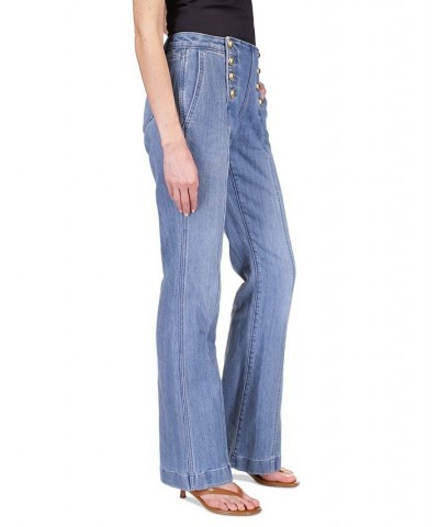 Petite Flared-Leg Sailor Jeans Angel Blue Wash $51.15 Jeans