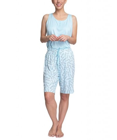 Plus Size 3-Piece Travel Set Blue $32.40 Sleepwear