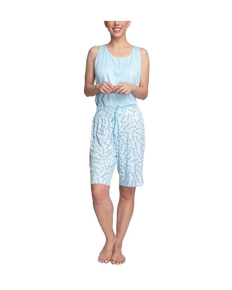 Plus Size 3-Piece Travel Set Blue $32.40 Sleepwear