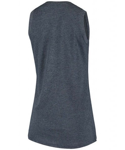 Women's Navy Auburn Tigers Ferris Melange V-Neck Tank Top Navy $14.70 Tops