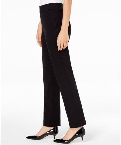 Pull-On Tummy Control Straight Leg Pants Black $14.70 Pants