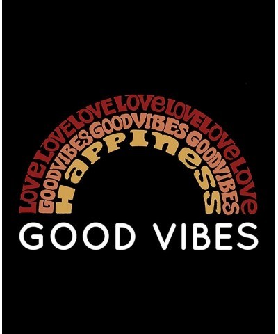 Women's Word Art Good Vibes Hooded Sweatshirt Purple $30.00 Sweatshirts