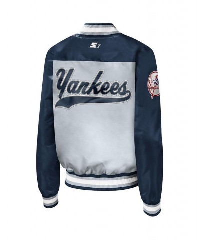 Women's Gray New York Yankees The Legend Full-Snap Jacket Gray $44.55 Jackets