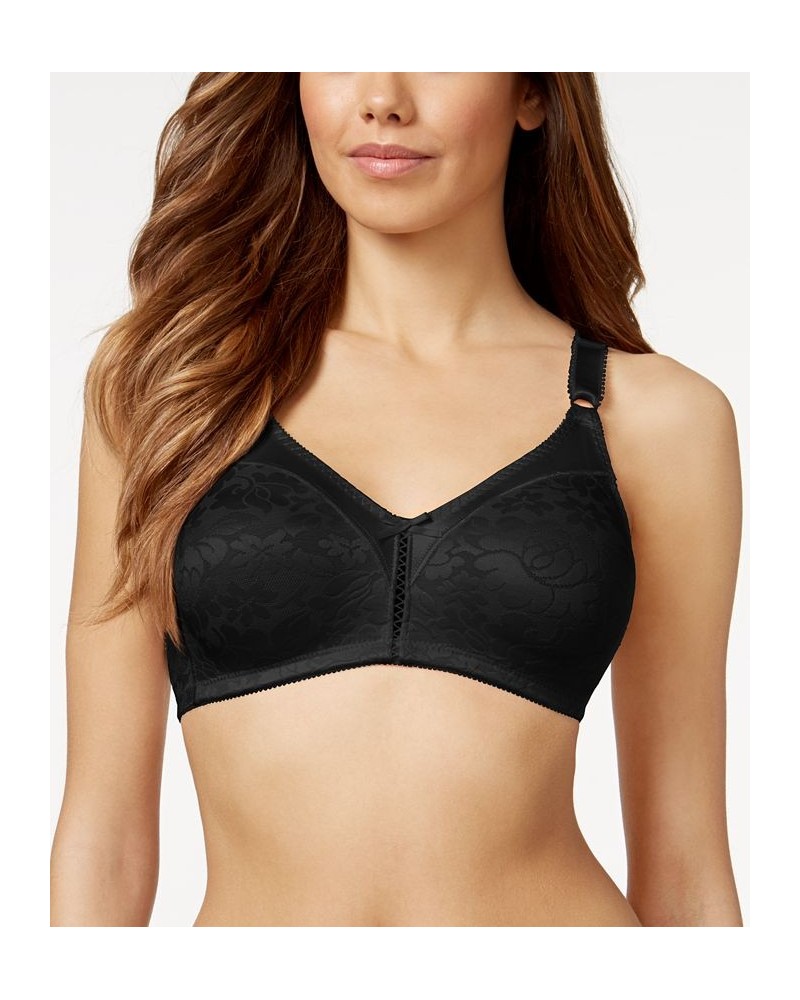 Double Support Spa Closure Wireless Bra 3372 Black $13.23 Bras