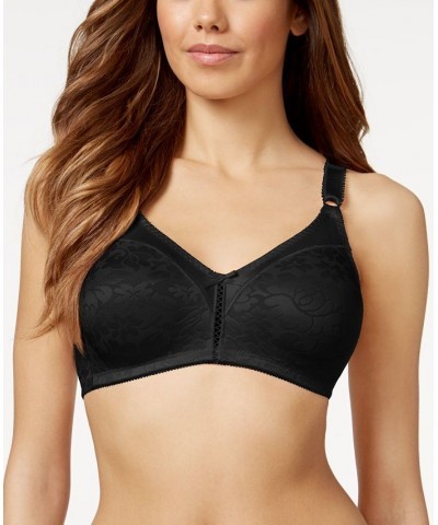 Double Support Spa Closure Wireless Bra 3372 Black $13.23 Bras