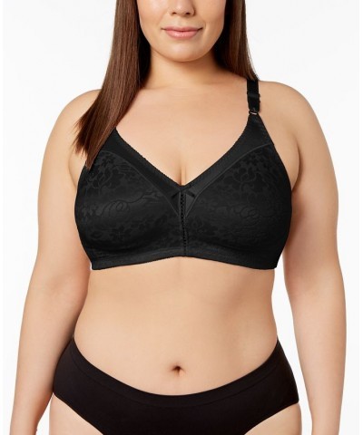 Double Support Spa Closure Wireless Bra 3372 Black $13.23 Bras