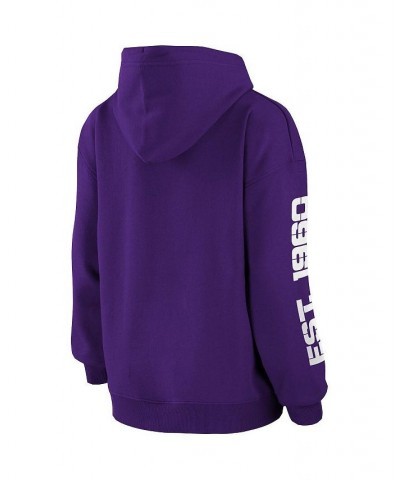 Women's Purple Los Angeles Lakers Pullover Hoodie Purple $41.59 Sweatshirts