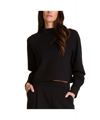 Adult Women Phoebe Mock Knit Black $46.86 Sweatshirts