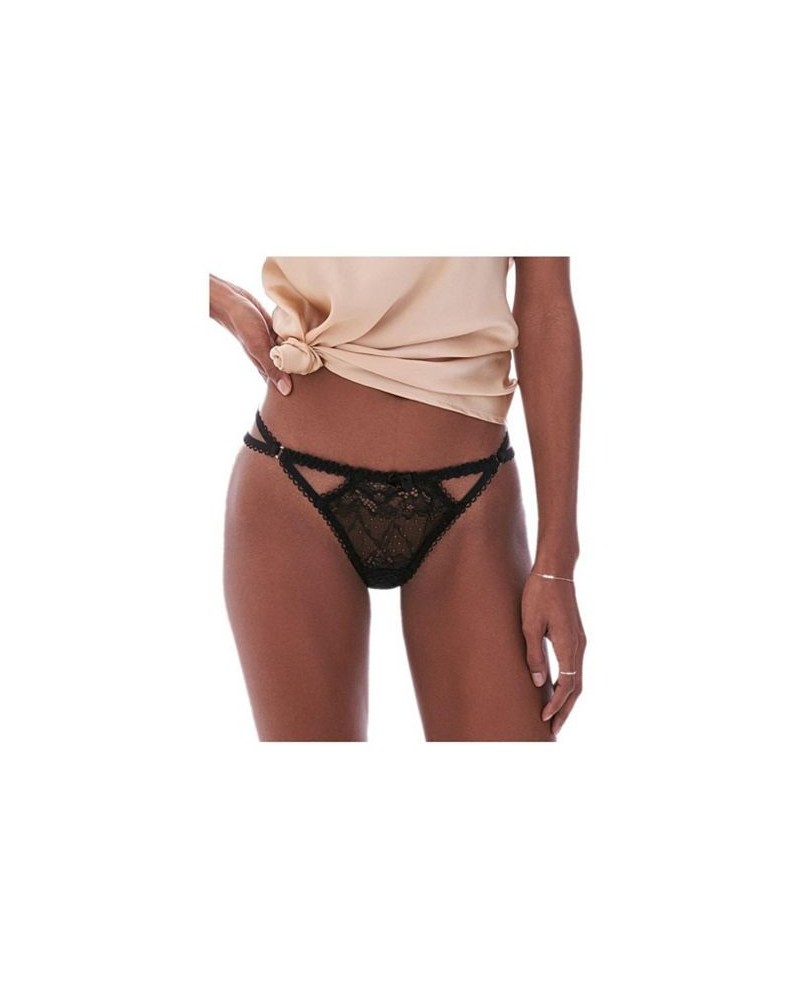 Kimmy Women's Thong Panty Black $13.97 Panty